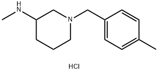 Methyl-[1-(4-Methyl-benzyl)-piperidin-3-yl]-aMine hydrochloride Structure