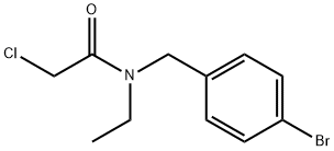N-(4-BroMo-benzyl)-2-chloro-N-ethyl-acetaMide 구조식 이미지