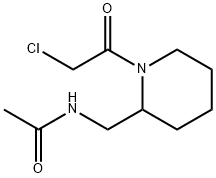 N-[1-(2-Chloro-acetyl)-piperidin-2-ylMethyl]-acetaMide 구조식 이미지