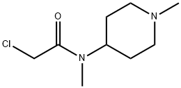 2-chloro-N-methyl-N-(1-methylpiperidin-4-yl)acetamide Structure