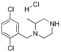 1-(2,5-Dichloro-benzyl)-2-methyl-piperazine hydrochloride Structure