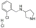 (2-Chloro-benzyl)-pyrrolidin-3-yl-amine hydrochloride Structure
