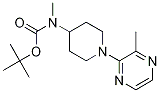 Methyl-[1-(3-methyl-pyrazin-2-yl)-piperidin-4-yl]-carbamic acid tert-butyl ester 구조식 이미지