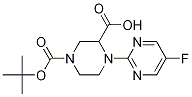 4-(5-Fluoro-pyrimidin-2-yl)-piperazine-1,3-dicarboxylic acid 1-tert-butyl ester Structure