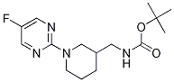 [1-(5-Fluoro-pyrimidin-2-yl)-piperidin-3-ylmethyl]-carbamic acid tert-butyl ester Structure