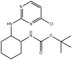 [2-(4-Chloro-pyrimidin-2-ylamino)-cyclohexyl]-carbamic acid tert-butyl ester Structure