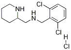 (2,6-Dichloro-benzyl)-piperidin-2-ylmethyl-amine hydrochloride Structure