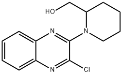 [1-(3-Chloro-quinoxalin-2-yl)-piperidin-2-yl]-methanol 구조식 이미지