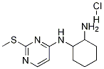 N-(2-Methylsulfanyl-pyrimidin-4-yl)-cyclohexane-1,2-diamine hydrochloride 구조식 이미지