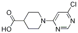 1-(6-Chloro-pyrimidin-4-yl)-piperidine-4-carboxylic acid Structure