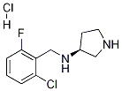 (2-Chloro-6-fluoro-benzyl)-(S)-pyrrolidin-3-yl-amine hydrochloride Structure