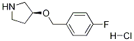 (S)-3-(4-Fluoro-benzyloxy)-pyrrolidine hydrochloride Structure