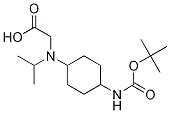 (1R,4R)-[(4-tert-ButoxycarbonylaMino-cyclohexyl)-isopropyl-aMino]-acetic acid 구조식 이미지