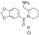 (2-AMinoMethyl-piperidin-1-yl)-benzo[1,3]dioxol-5-yl-Methanone hydrochloride Structure