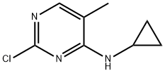(2-Chloro-5-Methyl-pyriMidin-4-yl)-cyclopropyl-aMine Structure