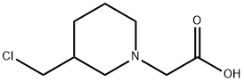 (3-ChloroMethyl-piperidin-1-yl)-acetic acid Structure