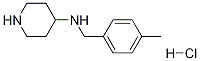 (4-Methyl-benzyl)-piperidin-4-yl-aMine hydrochloride Structure