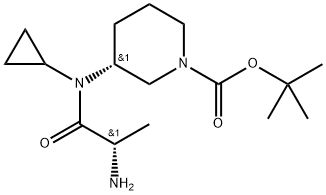 (R)-3-[((S)-2-AMino-propionyl)-cyclopropyl-aMino]-piperidine-1-carboxylic acid tert-butyl ester Structure