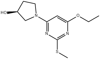 (S)-1-(6-Ethoxy-2-Methylsulfanyl-pyriMidin-4-yl)-pyrrolidin-3-ol Structure