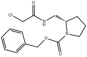 (S)-2-[(2-Chloro-acetylaMino)-Methyl]-pyrrolidine-1-carboxylic acid benzyl ester Structure