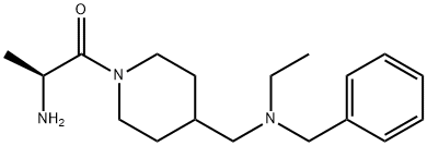 (S)-2-AMino-1-{4-[(benzyl-ethyl-aMino)-Methyl]-piperidin-1-yl}-propan-1-one Structure