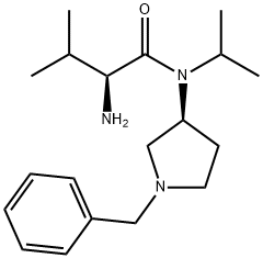 (S)-2-AMino-N-((S)-1-benzyl-pyrrolidin-3-yl)-N-isopropyl-3-Methyl-butyraMide Structure