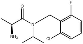 (S)-2-AMino-N-(2-chloro-6-fluoro-benzyl)-N-isopropyl-propionaMide 구조식 이미지