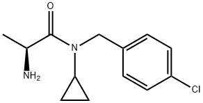 (S)-2-AMino-N-(4-chloro-benzyl)-N-cyclopropyl-propionaMide Structure