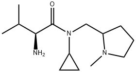 (S)-2-AMino-N-cyclopropyl-3-Methyl-N-(1-Methyl-pyrrolidin-2-ylMethyl)-butyraMide 구조식 이미지