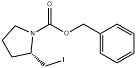 (S)-2-IodoMethyl-pyrrolidine-1-carboxylic acid benzyl ester Structure