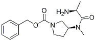 (S)-3-[((S)-2-AMino-propionyl)-Methyl-aMino]-pyrrolidine-1-carboxylic acid benzyl ester Structure