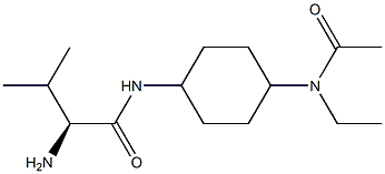 (S)-N-[4-(Acetyl-ethyl-aMino)-cyclohexyl]-2-aMino-3-Methyl-butyraMide 구조식 이미지
