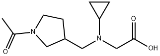 [(1-Acetyl-pyrrolidin-3-ylMethyl)-cyclopropyl-aMino]-acetic acid 구조식 이미지
