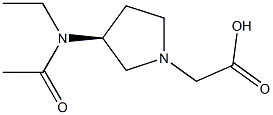 [(S)-3-(Acetyl-ethyl-aMino)-pyrrolidin-1-yl]-acetic acid 구조식 이미지