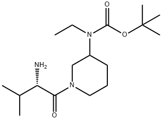 [1-((S)-2-AMino-3-Methyl-butyryl)-piperidin-3-yl]-ethyl-carbaMic acid tert-butyl ester 구조식 이미지