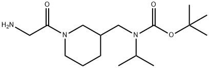 [1-(2-AMino-acetyl)-piperidin-3-ylMethyl]-isopropyl-carbaMic acid tert-butyl ester 구조식 이미지