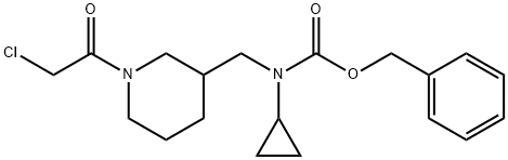 [1-(2-Chloro-acetyl)-piperidin-3-ylMethyl]-cyclopropyl-carbaMic acid benzyl ester 구조식 이미지