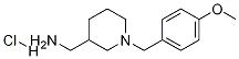 [1-(4-Methoxy-benzyl)-piperidin-3-yl]-Methyl-aMine hydrochloride Structure