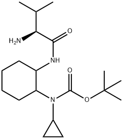 [2-((S)-2-AMino-3-Methyl-butyrylaMino)-cyclohexyl]-cyclopropyl-carbaMic acid tert-butyl ester Structure