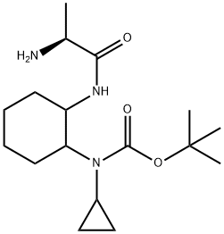 [2-((S)-2-AMino-propionylaMino)-cyclohexyl]-cyclopropyl-carbaMic acid tert-butyl ester Structure