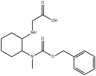 [2-(Benzyloxycarbonyl-Methyl-aMino)-cyclohexylaMino]-acetic acid Structure