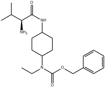 [4-((S)-2-AMino-3-Methyl-butyrylaMino)-cyclohexyl]-ethyl-carbaMic acid benzyl ester 구조식 이미지