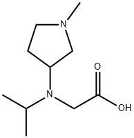 [Isopropyl-(1-Methyl-pyrrolidin-3-yl)-aMino]-acetic acid 구조식 이미지