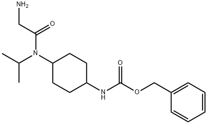 {4-[(2-AMino-acetyl)-isopropyl-aMino]-cyclohexyl}-carbaMic acid benzyl ester 구조식 이미지