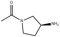 1-((S)-3-아미노-피롤리딘-1-일)-에타논 구조식 이미지