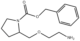 2-(2-AMino-ethoxyMethyl)-pyrrolidine-1-carboxylic acid benzyl ester 구조식 이미지