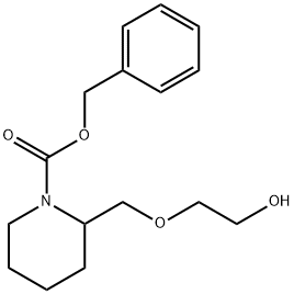 2-(2-Hydroxy-ethoxyMethyl)-piperidine-1-carboxylic acid benzyl ester 구조식 이미지