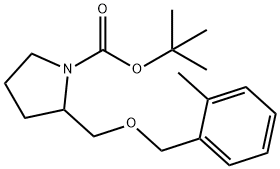 2-(2-Methyl-benzyloxyMethyl)-pyrrolidine-1-carboxylic acid tert-butyl ester 구조식 이미지