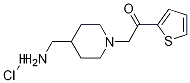 2-(4-AMinoMethyl-piperidin-1-yl)-1-thiophen-2-yl-ethanone hydrochloride 구조식 이미지