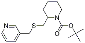 2-(Pyridin-3-ylMethylsulfanylMethyl
)-piperidine-1-carboxylic acid tert
-butyl ester 구조식 이미지